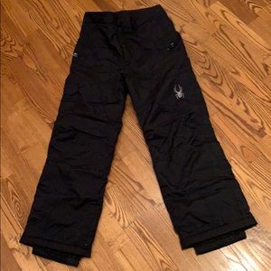Spyder Boys Black Snow Pants